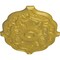 Ekena Millwork Pesaro Ceiling Medallion, Hand-Painted Rich Gold, 36"W x 26"H x 1 1/2"P CM36X26PERGS - alternate 2